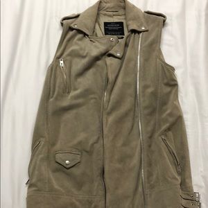 All saints leather vest